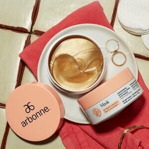 Awakening Gold Colored Eye Masks with Caffeine New in box